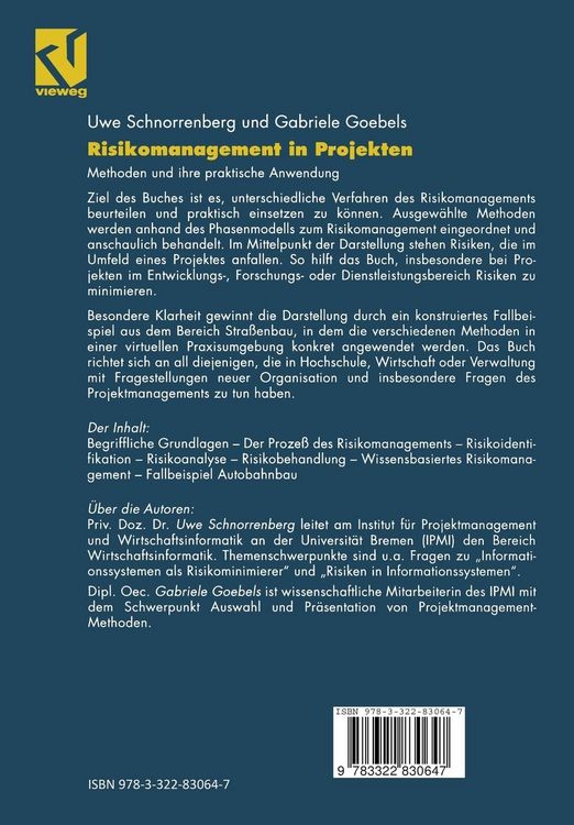 Produktbild: Risikomanagement in Projekten