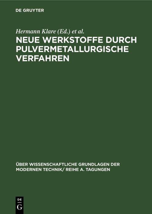 Produktbild: Neue Werkstoffe durch pulvermetallurgische Verfahren