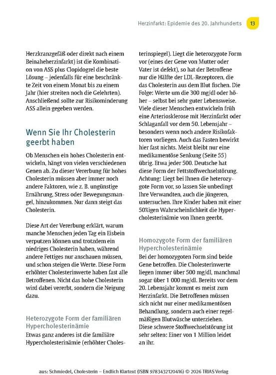 Produktbild: Cholesterin - Endlich Klartext
