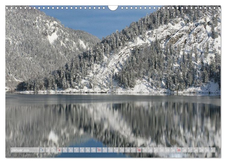 Produktbild: Der Sylvenstein - Impressionen eines Sees in Oberbayern (Wandkalender 2026 DIN A3 quer), CALVENDO Monatskalender