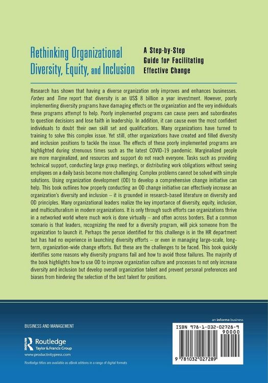 Produktbild: Rethinking Organizational Diversity, Equity, and Inclusion