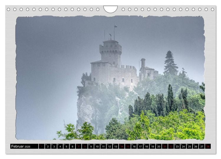 Produktbild: Impressionen - von und rund um San Marino (Wandkalender 2026 DIN A4 quer), CALVENDO Monatskalender