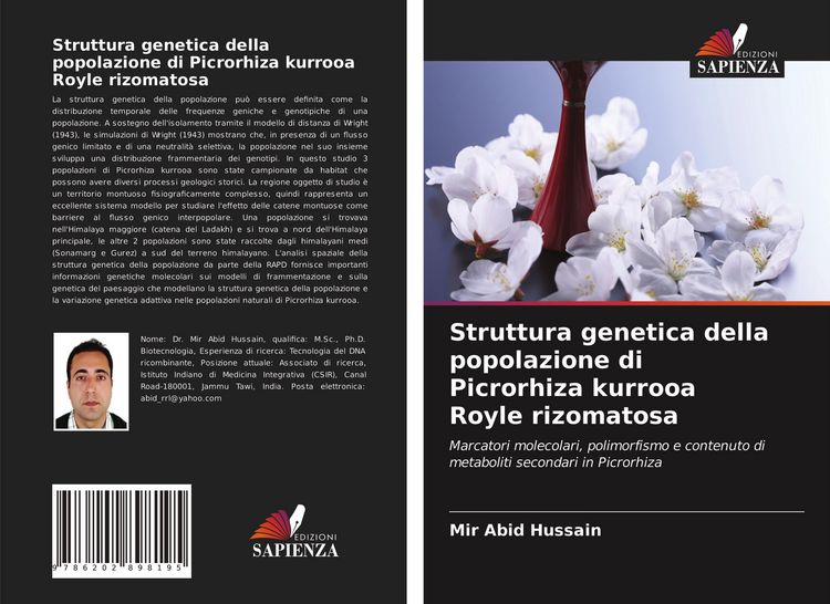 Produktbild: Struttura genetica della popolazione di Picrorhiza kurrooa Royle rizomatosa