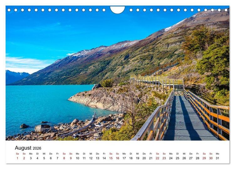 Produktbild: Patagonien, Los Glaciares Nationalpark: Perito Moreno Gletscher (Wandkalender 2026 DIN A4 quer), CALVENDO Monatskalender