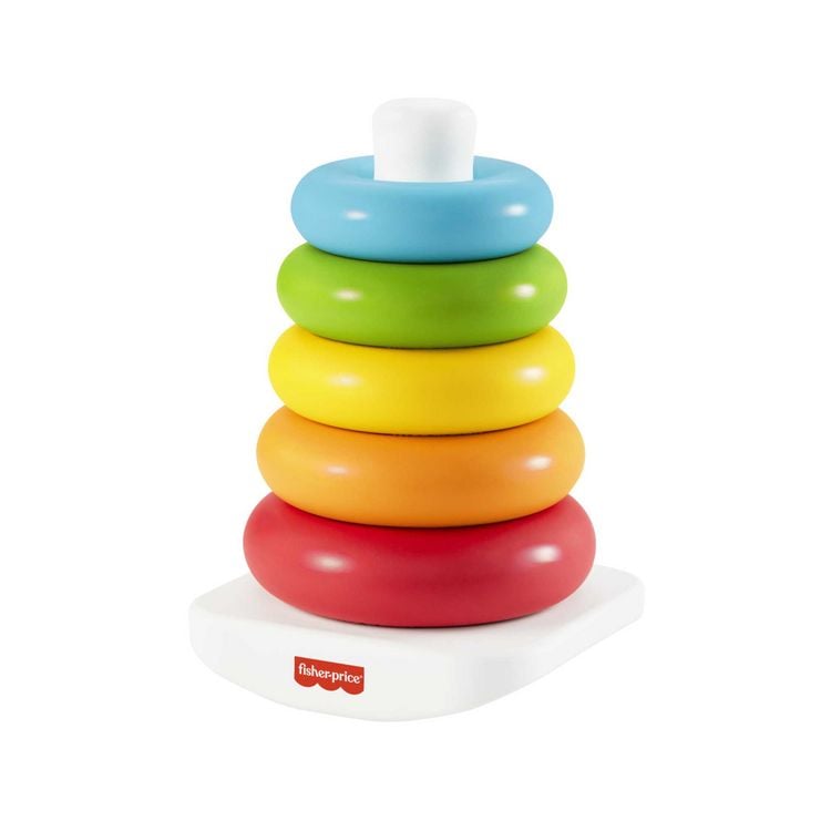 Produktbild: Fisher-Price Eco Farbring Pyramide, Stapelspiel, 100% Bio-Kunststoff