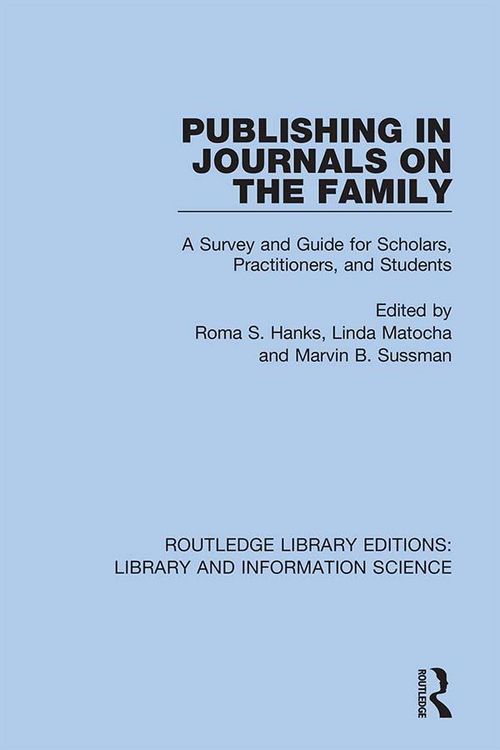 Produktbild: Publishing in Journals on the Family
