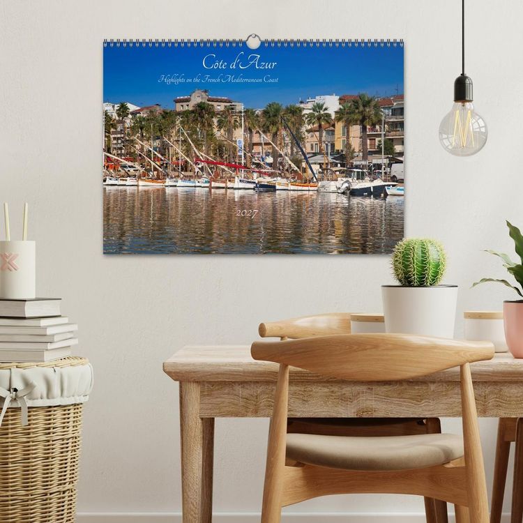 Produktbild: C&ocirc;te d'Azur Highlights on the French Mediterranean Coast (Wall Calendar 2027 DIN A3 landscape), CALVENDO 12 Month Wall Calendar