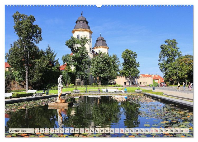 Produktbild: Schloss F&uuml;rstenstein in Polen (hochwertiger Premium Wandkalender 2026 DIN A2 quer), Kunstdruck in Hochglanz