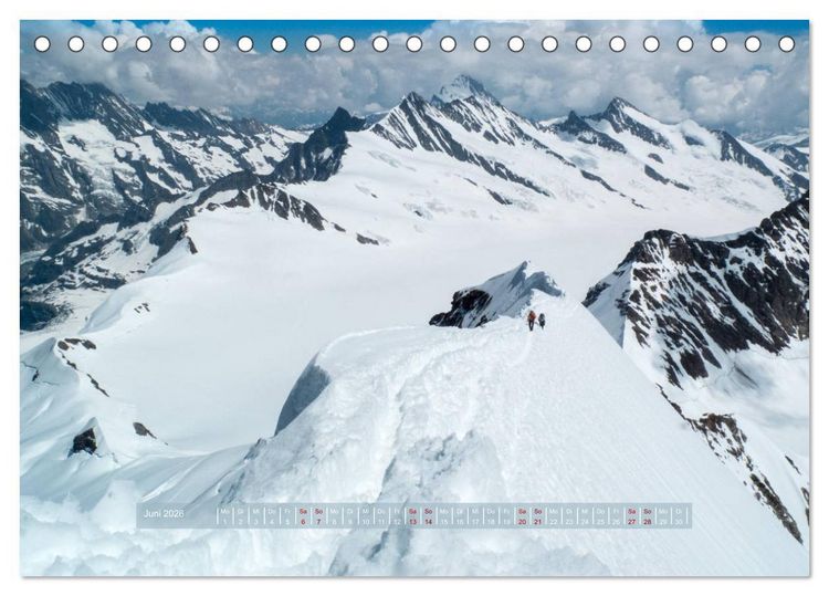 Produktbild: H&ouml;hepunkte unserer Alpen - Bergweh &reg; (Tischkalender 2026 DIN A5 quer), CALVENDO Monatskalender