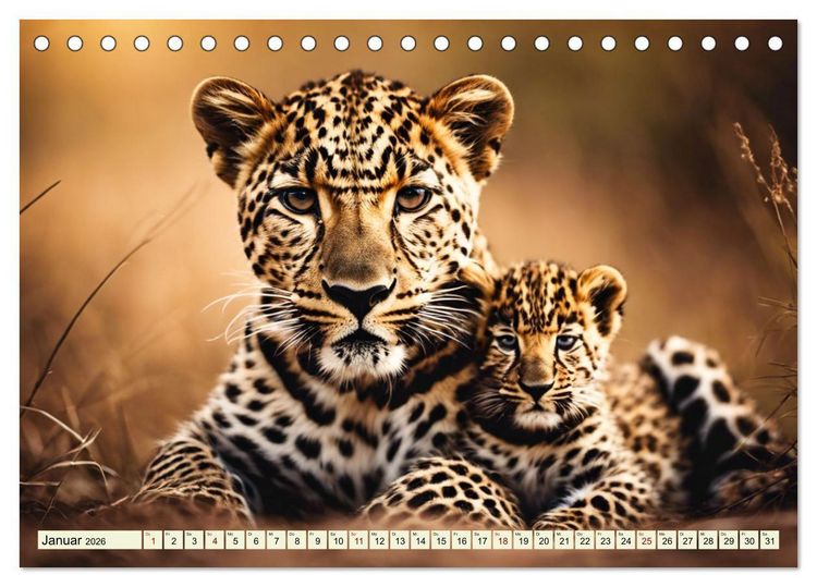 Produktbild: Gefleckte J&auml;ger (Tischkalender 2026 DIN A5 quer), CALVENDO Monatskalender
