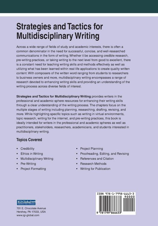 Produktbild: Strategies and Tactics for Multidisciplinary Writing