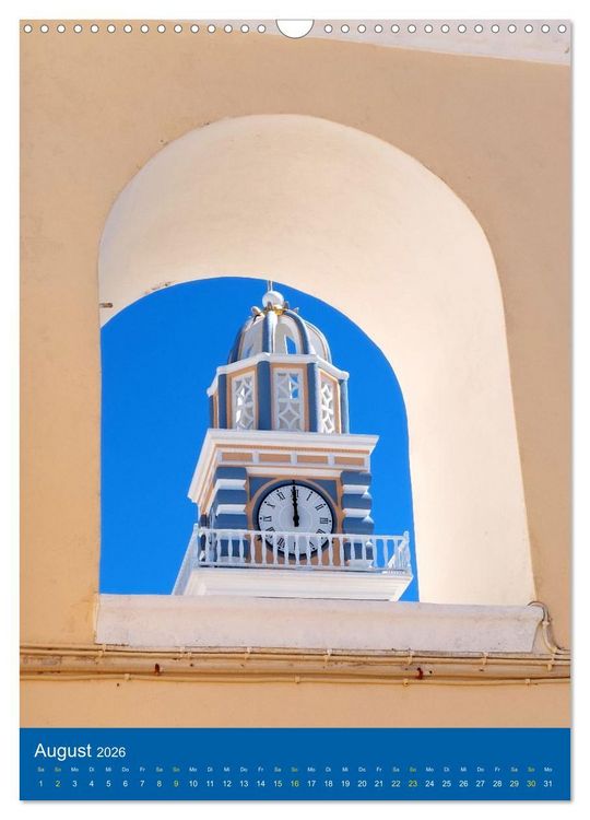 Produktbild: SANTORIN &ndash; Einziartige Motive der griechischen Trauminsel (Wandkalender 2026 DIN A3 hoch), CALVENDO Monatskalender