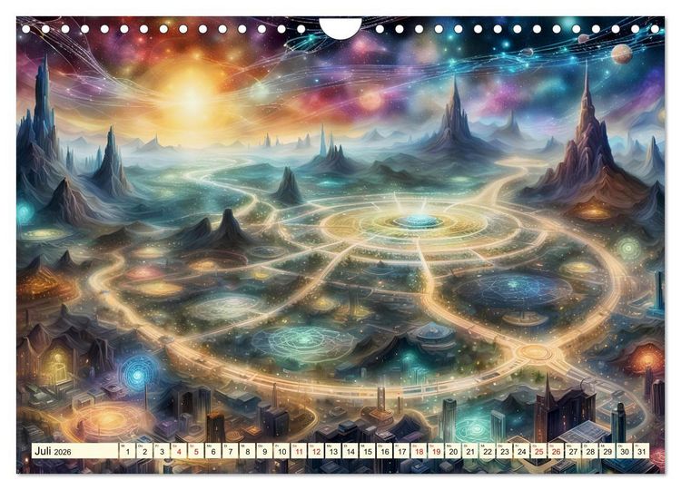 Produktbild: Vernetzte Visionen (Wandkalender 2026 DIN A4 quer), CALVENDO Monatskalender