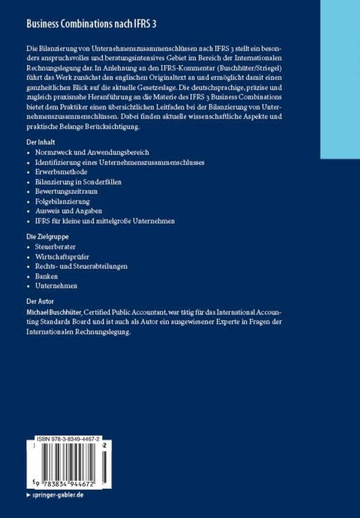 Produktbild: Business Combinations nach IFRS 3
