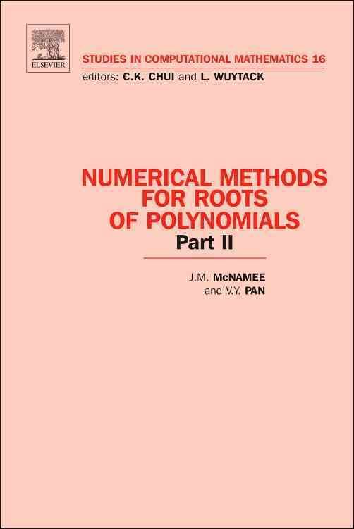 Produktbild: McNamee, J: Numerical Methods for Roots of Polynomials - Par
