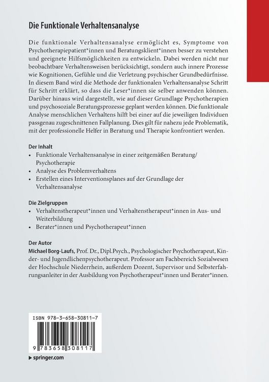 Produktbild: Die Funktionale Verhaltensanalyse