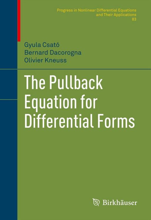 Produktbild: The Pullback Equation for Differential Forms