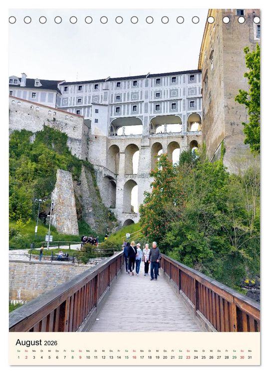 Produktbild: Krumau in Tschechien - Wundersch&ouml;nes Cesky Krumlov (Tischkalender 2026 DIN A5 hoch), CALVENDO Monatskalender