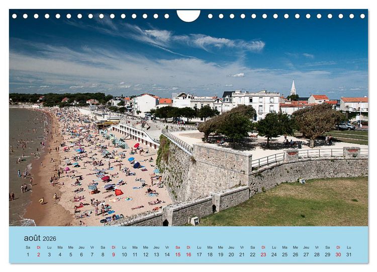 Produktbild: La Charente Maritime, des paysages entre terre et mer (Calendrier mural 2026 DIN A4 vertical), CALVENDO calendrier mensuel