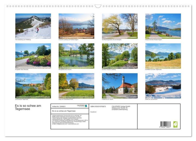 Produktbild: Es is so schee am Tegernsee (Wandkalender 2027 DIN A2 quer), CALVENDO Monatskalender