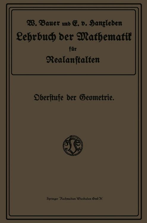 Produktbild: Lehrbuch der Mathematik f&uuml;r Realanstalten