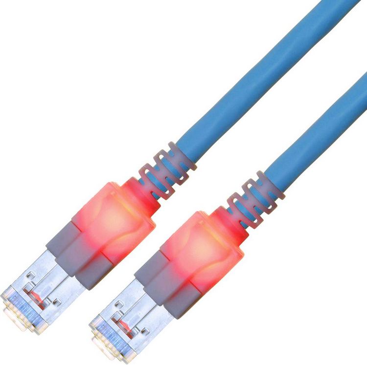 Produktbild: Easylan CS1OBCDCD0100 RJ45 Patchkabel CAT 6 S/FTP 10m Blau 1St.