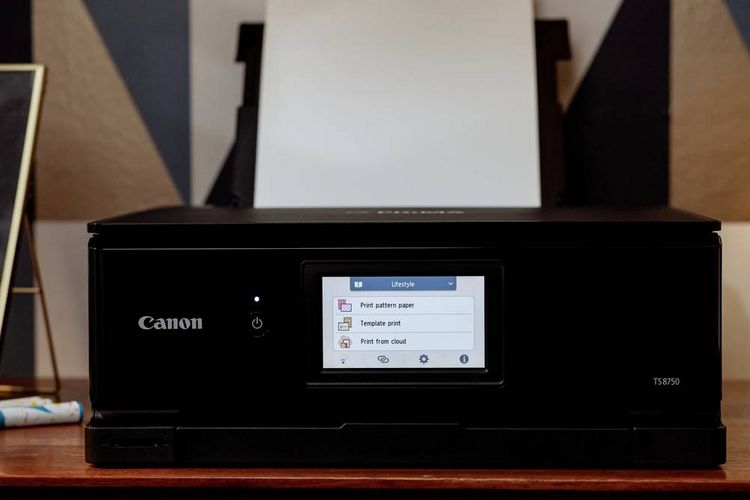 Produktbild: Canon PIXMA TS8750 Multifunktionsdrucker Tintenstrahl Farbe A4 Drucker, Scanner, Kopierer Duplex, USB, WLAN