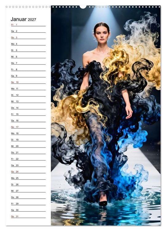 Produktbild: Impossible Couture - Futuristische Mode jenseits von Schwerkraft und Realit&auml;t (hochwertiger Premium Wandkalender 2027 DIN A2 hoch), Kunstdruck in Hochglanz