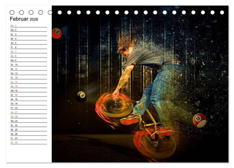 Produktbild: BMX My Life (Tischkalender 2026 DIN A5 quer), CALVENDO Monatskalender