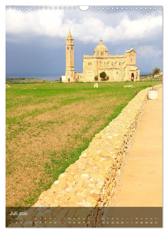 Produktbild: Unterwegs in Malta (Wandkalender 2026 DIN A3 hoch), CALVENDO Monatskalender