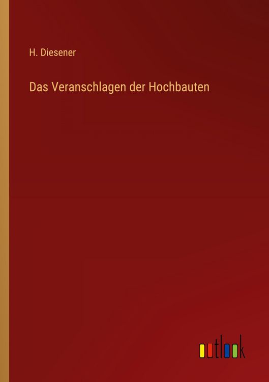 Produktbild: Das Veranschlagen der Hochbauten