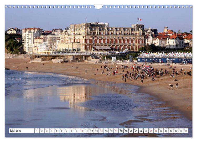 Produktbild: Biarritz (Wandkalender 2026 DIN A3 quer), CALVENDO Monatskalender
