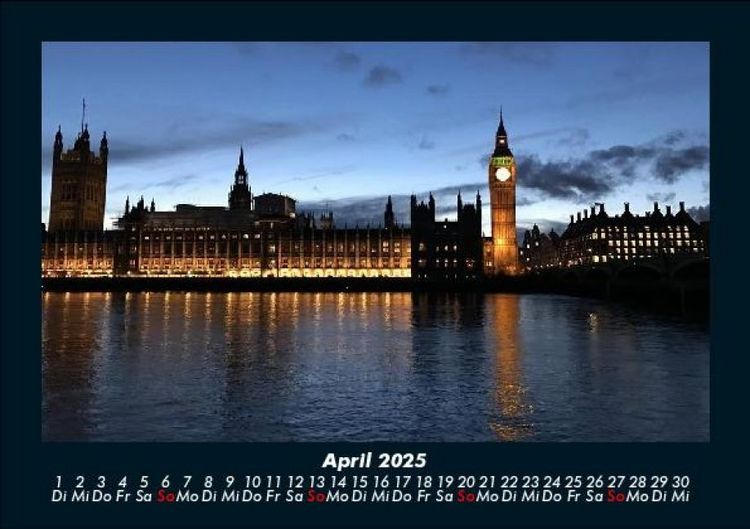 Produktbild: London 2025 Fotokalender DIN A5
