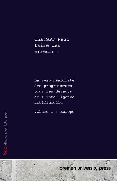 Produktbild: ChatGPT Peut faire des erreurs :