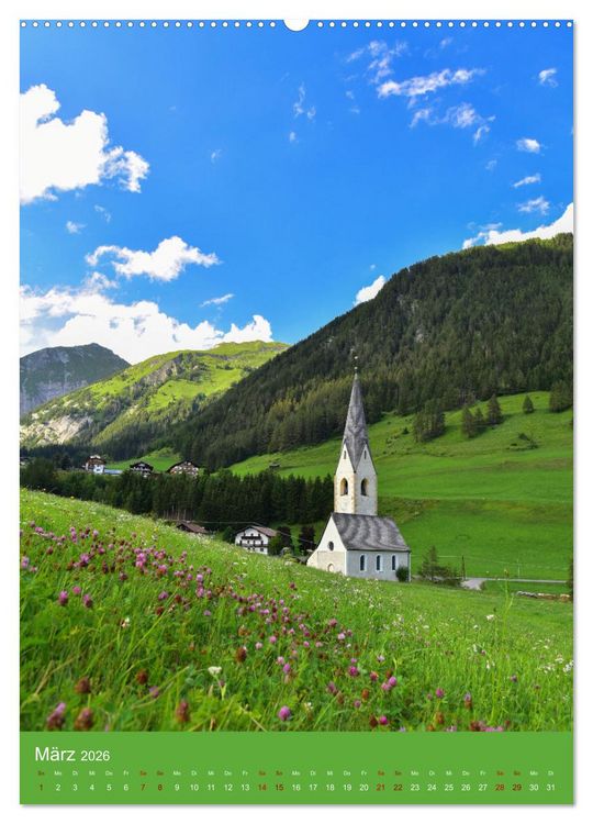 Produktbild: Malerische Kirchen und Kapellen (hochwertiger Premium Wandkalender 2026 DIN A2 hoch), Kunstdruck in Hochglanz