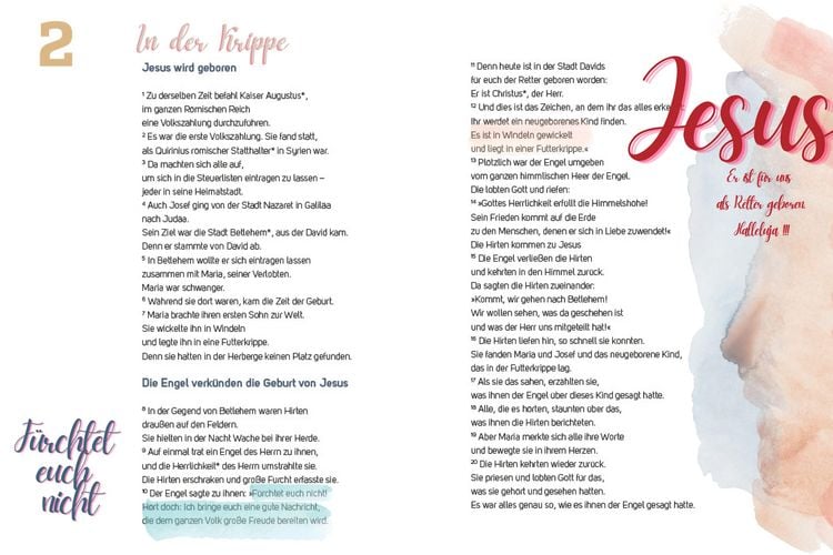 Produktbild: BasisBibel. 24 Mal Advent und Weihnachten. Mein Bibeltagebuch f&uuml;r eine kreative Bibellekt&uuml;re f&uuml;r die Weihnachtszeit. Ein christlicher Adventskalender mit 24 Impulsen in Buchform f&uuml;r Erwachsene.