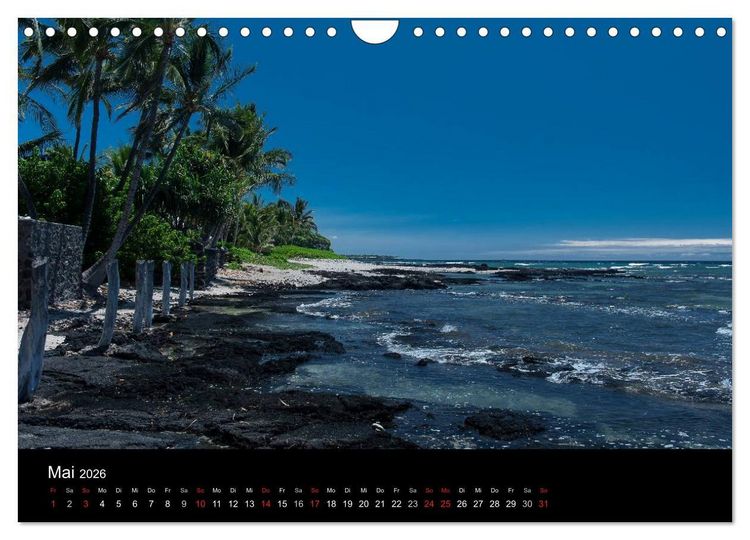 Produktbild: Hawaiianische Tr&auml;ume Big Island (Wandkalender 2026 DIN A4 quer), CALVENDO Monatskalender