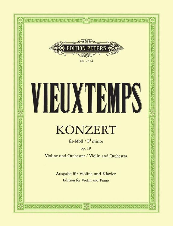 Produktbild: Vieuxtemps, H: Concerto No. 2 in F Sharp Minor Op. 19 (Editi