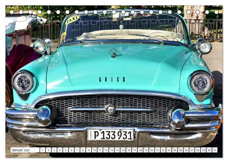 Produktbild: Traum in T&uuml;rkis - Buick Super 50 (Tischkalender 2026 DIN A5 quer), CALVENDO Monatskalender