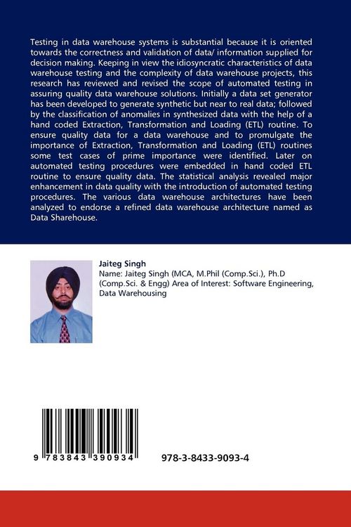 Produktbild: Understanding ETL and Data Warehousing: Issues, Challenges and Importance