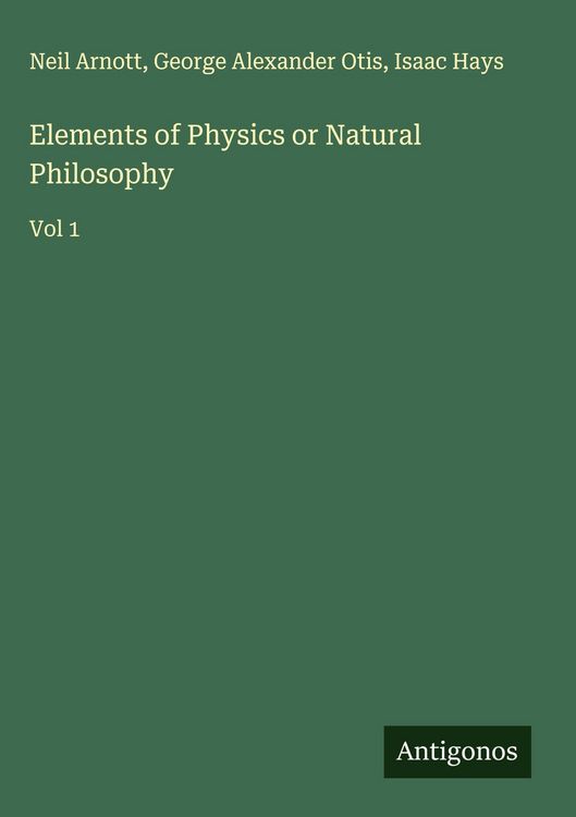 Produktbild: Elements of Physics or Natural Philosophy