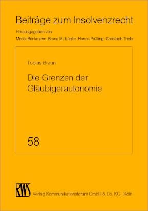 Produktbild: Die Grenzen der Gl&auml;ubigerautonomie