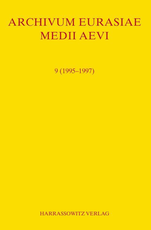 Produktbild: Archivum Eurasiae Medii Aevi 9 (1995-1997)