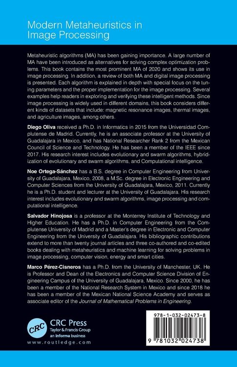 Produktbild: Modern Metaheuristics in Image Processing