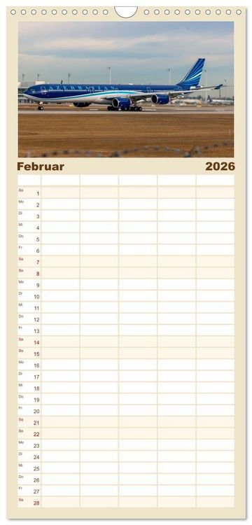 Produktbild: Familienplaner 2026 - Die Faszination der Quadjets mit 5 Spalten (Wandkalender, 21 x 45 cm) CALVENDO