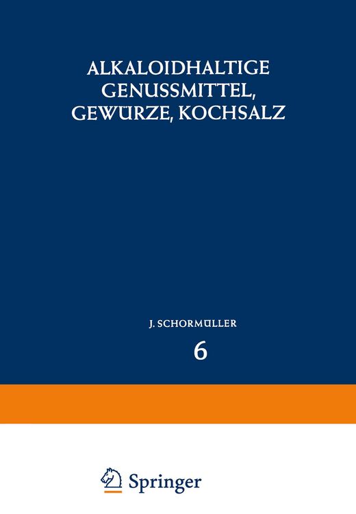 Produktbild: Alkaloidhaltige Genussmittel, Gew&uuml;rze, Kochsalz