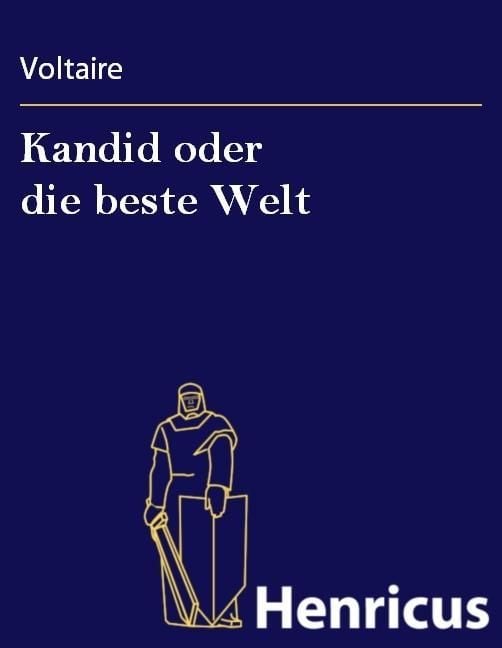 Produktbild: Kandid oder die beste Welt
