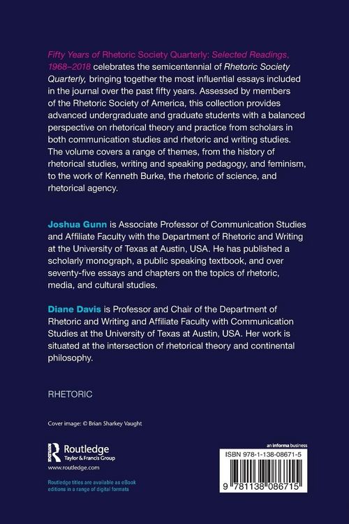 Produktbild: Fifty Years of Rhetoric Society Quarterly