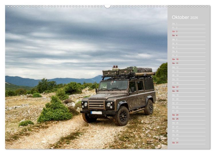 Produktbild: Mit dem 4x4 durch Europa (hochwertiger Premium Wandkalender 2026 DIN A2 quer), Kunstdruck in Hochglanz