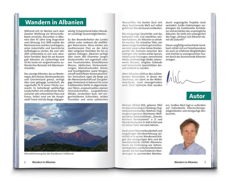 Produktbild: KOMPASS Wanderf&uuml;hrer Albanien, 50 Touren mit Extra-Tourenkarte